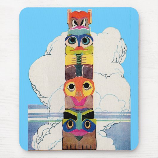 Totempol der 1920er mousepad (Vorne)