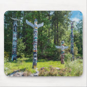 Totems im Stanley Park, Vancouver Canada Mousepad (Vorne)