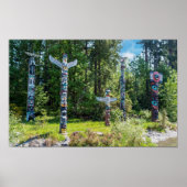 Totems im Stanley Park, Vancouver Canada Poster (Vorne)