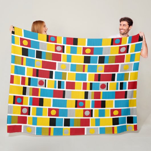 Totemstreifen Fleecedecke (Beispiel)