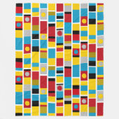 Totemstreifen Fleecedecke (Vorderseite)