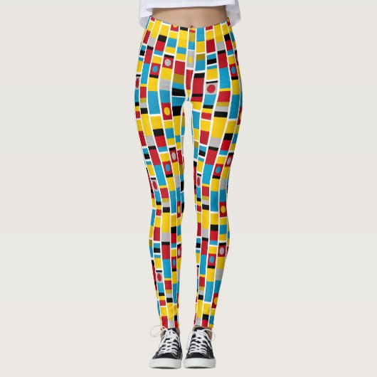 Totemstreifen Leggings (Vorderseite)