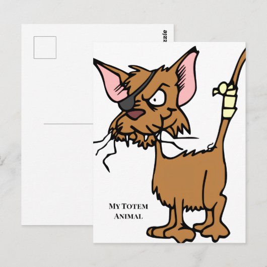 Totemtier Postkarte (Vorne/Hinten)