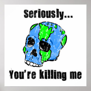 Töten des Erdplakats Poster