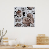 Töten des Stalking Musculus Boy Poster (Küche)