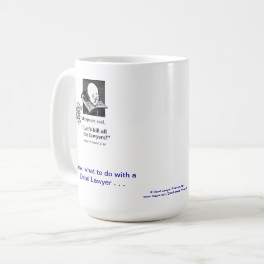 Toten Lawyer™ eine Percenters Kaffeetasse (Vorderseite Links)