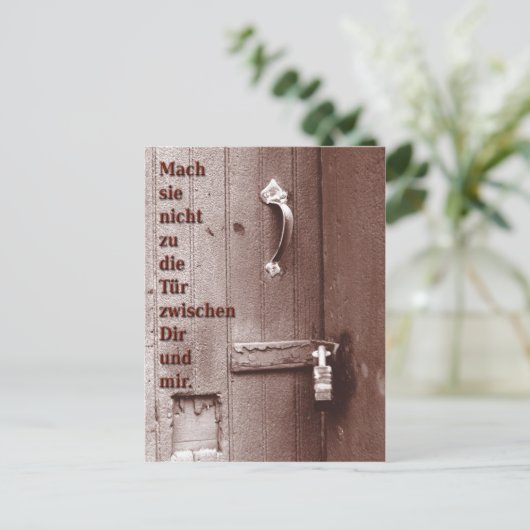 Töten Postkarte (Stehend Vorderseite)