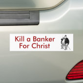 Töten Sie einen Banker für Christus! Autoaufkleber (Auf Auto)