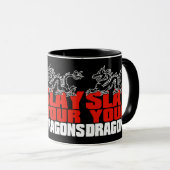 TÖTEN Sie IHRE DRACHEN, für Fans Jordaniens Tasse (VorderseiteRechts)