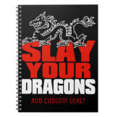 TÖTEN Sie IHRE DRACHEN, Geschenk für Fans Notizblock (Vorderseite)