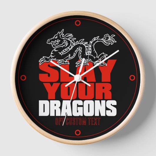 TÖTEN Sie IHRE DRACHEN, Geschenk für Fans Wanduhr (Vorderseite)
