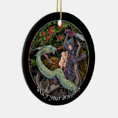 TÖTEN Sie IHRE DRACHEN, mittelalterliche Kunst, Keramik Ornament (Rechts)