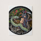 TÖTEN Sie IHRE DRACHEN, mittelalterliche Kunst, Puzzle (Vertikal)