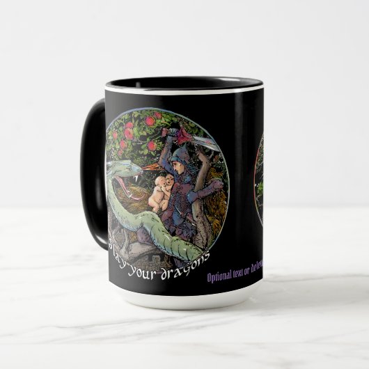 Töten Sie Ihre Drachen, Zitatlektionen Jordaniens Tasse (Vorderseite Links)