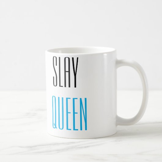 Töten Sie Königin-Sprüche-Typografie Kaffeetasse (Rechts)