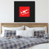 Tötende Dummheit Leinwanddruck (Insitu (Schlafzimmer))