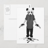 Tötender Panda Postkarte (Vorne/Hinten)