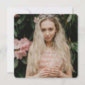 Totenfeind Korallencreme-Schmetterling-Foto Einladung (Rückseite)