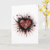 Totenherz Karte (Gelbe Blume)