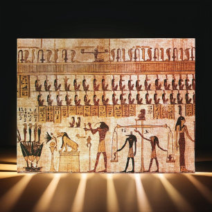 Totenhof der alten Ägypter, Göttin Maat Postkarte