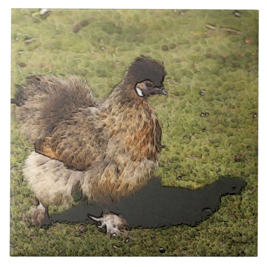 Totenhühner Fliese (Vorderseite)