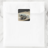 Totenkleber Quadratischer Aufkleber (Tasche)