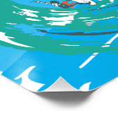 Totenkopf aus dem Paradies der Surfer Poster (Ecke)