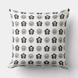 Totenkopf Blumen Kissen