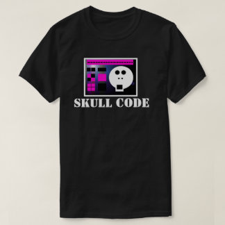 Totenkopf-Code V4: Skullnskin-Grafik-T-Shirt von J T-Shirt