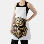 Totenkopf Deathmetal Metaldesign Schürze (InSitu)
