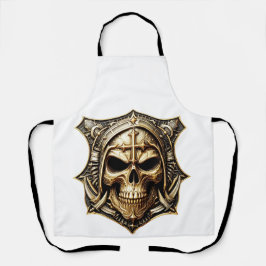 Totenkopf Deathmetal Metaldesign Schürze