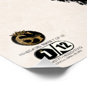 Totenkopf des Hipster-Skulls aus Mexiko Poster (Ecke)