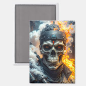 Totenkopf des Verderbens Magnet (Vorderseite/Rückseite)