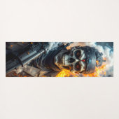 Totenkopf des Verderbens Yogamatte (Rückseite (Horizontal))