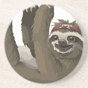 Totenkopf Faultier Sandstein Untersetzer