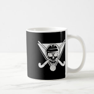 Totenkopf-Feldhockey-Geschenk Feldhockey-Spieler-G Kaffeetasse