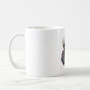 Totenkopf gegen Katze � Lustiger Schachkampf Kaffeetasse