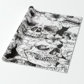 Totenkopf Geschenkpapier (Ungerollt)