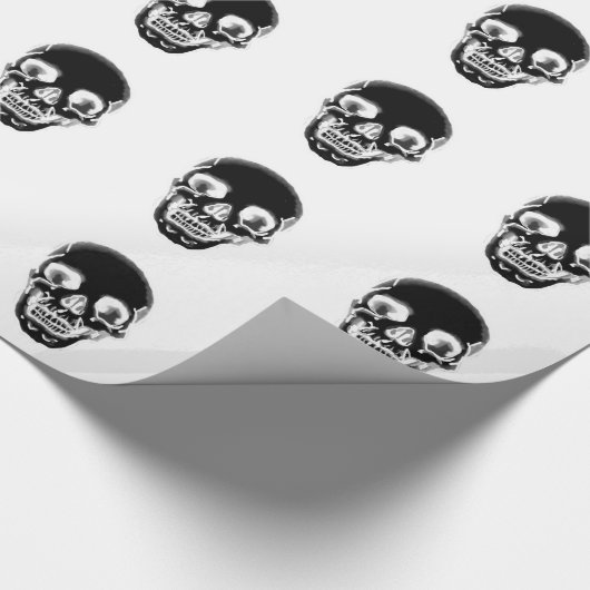 Totenkopf Geschenkpapier (Ecke)