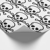Totenkopf Geschenkpapier (Ecke)