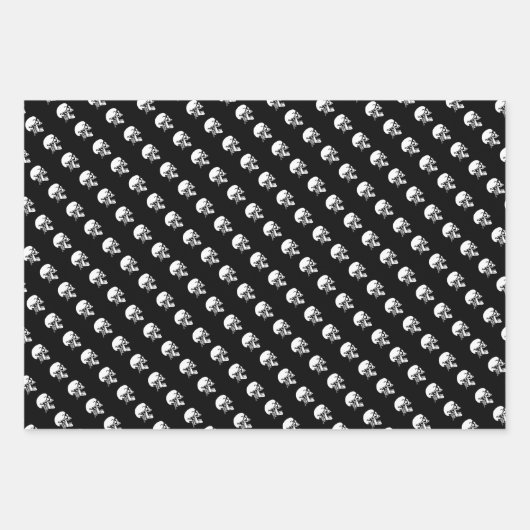 Totenkopf-Geschenkpapier Geschenkpapier Set (Vorderseite 3)