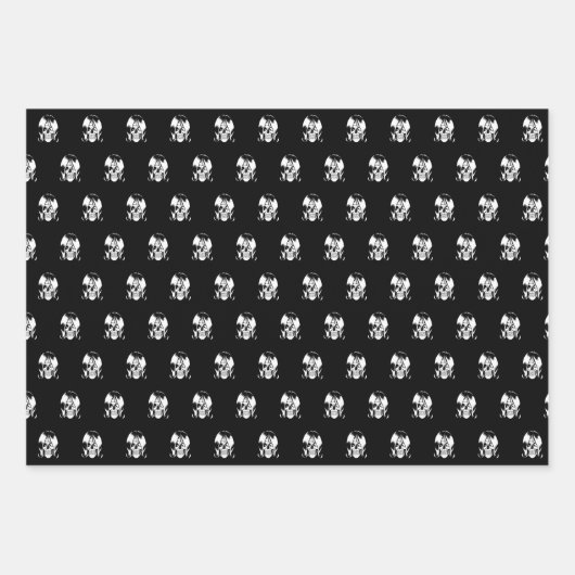 Totenkopf-Geschenkpapier Geschenkpapier Set (Vorderseite 2)