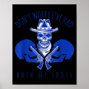 Totenkopf-Goth-Ästhetik-Impfung hatte beide Spritz Poster