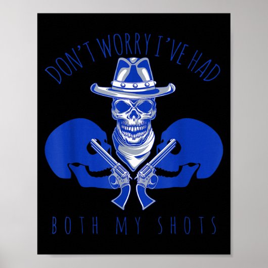 Totenkopf-Goth-Ästhetik-Impfung hatte beide Spritz Poster (Vorne)