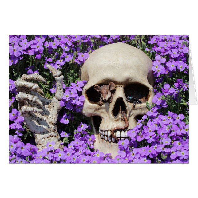 Totenkopf - Gothic / Karte (Vorderseite (Horizontal))