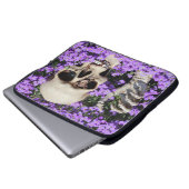 Totenkopf - Gotik / Gerätehülle Laptopschutzhülle (Vorne Knopf)
