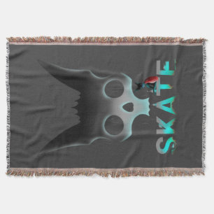Totenkopf-Graffiti-Skater-Katze Decke