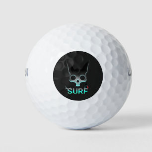 Totenkopf-Graffiti-Surfkatze Golfball