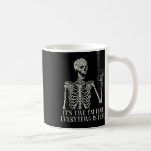 Totenkopf-Halloween-Kostüm Es ist in Ordnung, mir Kaffeetasse