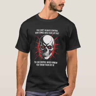 Totenkopf-Halloween-Kostüm Gruseliges Skelett Sku T-Shirt